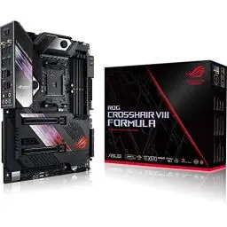 Produktbild: ASUS ROG Crosshair VIII Formula Gaming Mainboard Sockel AM4 (Ryzen 3000 kompatibel, ATX-, PCIe 4.0, DDR4, Aquantia 5G Lan, USB 3.2, Aura Sync)