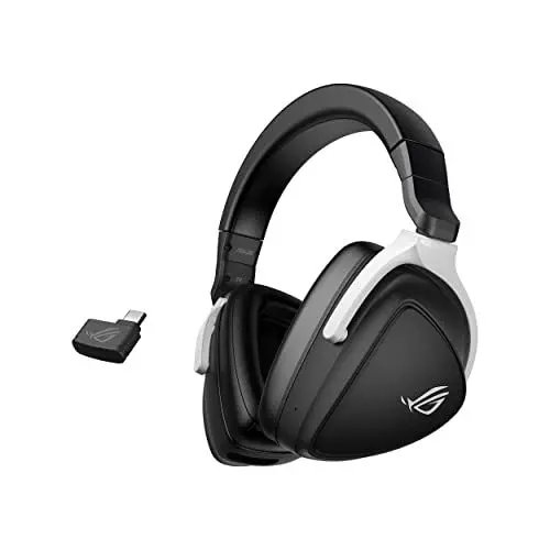 Produktbild: ASUS ROG Delta S Wireless Gaming Headset (drahtlose USB-C 2,4 GHz- und Bluetooth-Verbindungen 25 Std. Akkulaufzeit, AI Noise-Cancelation, kompatibel mit PCs Mac, PlayStation5, Nintendo Switch),schwarz