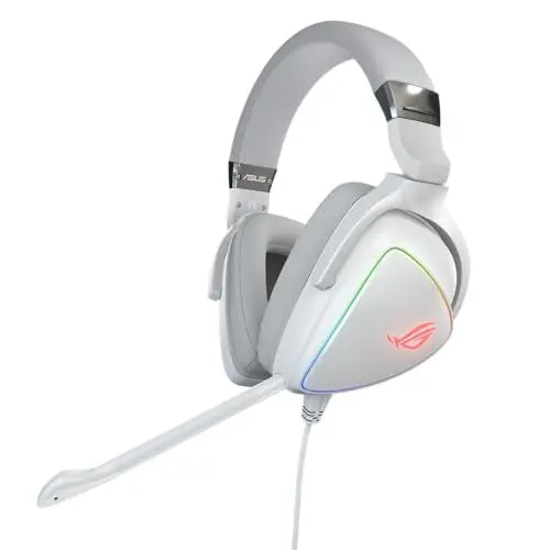 Produktbild: ASUS ROG Delta White Edition USB-C Gaming Headset (PC, PS4, Smartphones, Nintendo Switch, Aura Sync, ESS-Quad-DAC) weiss