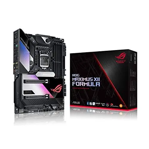 Produktbild: ASUS ROG Maximus XII Formula Gaming Mainboard Sockel 1200 (ATX, Intel Z490, USB 3.2 Gen 2, On-Board WiFI 6, 3x M.2-Steckplätze, Aura Sync)