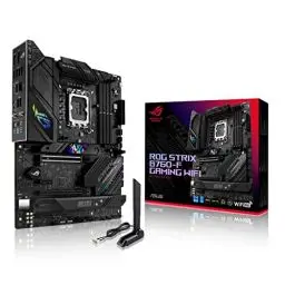 Produktbild: ASUS ROG STRIX B760-F GAMING WIFI Mainboard Sockel Intel LGA 1700 (Intel B760, ATX, DDR5 Speicher, PCIe 5.0, WiFi 6E, 3x PCIe 4.0 M.2, Aura Sync)