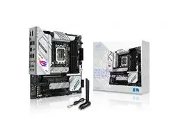 Produktbild: ASUS ROG STRIX B760-G GAMING WIFI D4 Mainboard Sockel Intel LGA 1700 (Intel B760, mATX, DDR4 Speicher, PCIe 5.0, WiFi 6E, 2x PCIe 4.0 M.2, Aura Sync) weiß