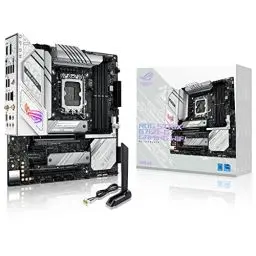 Produktbild: ASUS ROG STRIX B760-G GAMING WIFI Mainboard Sockel Intel LGA 1700 (Intel B760, mATX, DDR5 Speicher, PCIe 5.0, WiFi 6E, 2x PCIe 4.0 M.2, Aura Sync) weiß