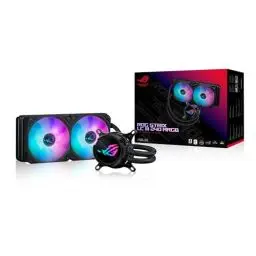 Produktbild: ASUS ROG STRIX LC III 240 ARGB All-in-One Flüssig-CPU-Wasserkühlung schwarz (2x adressierbare ROG ARGB-Lüfter, Asetek-Pumpe 7. Generation V2, kompatibel mit Intel LGA 1700, 1200, 115X, AMD AM5, AM4)