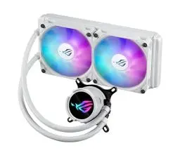 Produktbild: ASUS ROG STRIX LC III 240 ARGB White Edition All-in-One Flüssig-CPU-Wasserkühlung weiß (2x adressierbare ROG ARGB-Lüfter, Asetek-Pumpe 7. Generation V2, Intel LGA 1700, 1200, 115X, AMD AM5, AM4)
