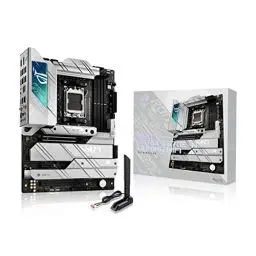 Produktbild: ASUS ROG STRIX X670E-A GAMING WIFI Mainboard Sockel AMD AM5 (Ryzen 7000, ATX, DDR5 Speicher, 4x M.2, USB 3.2 Gen 2x2, PCIe 5.0, Q-Release, M.2 Backplate, WiFi 6E, Aura Sync)