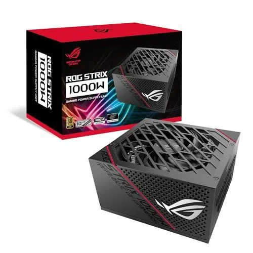 Produktbild: ASUS ROG Strix 1000W Gold-Netzteil (1000 Watt, 0dB-Kühlung, ATX12V, 80-Plus-Gold)