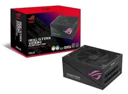 Produktbild: ASUS ROG Strix 1200 W Gold Aura Edition Netzteil (Zertifiziert 80+ Gold, ATX 3.0, Cybenetics Lambda A+ Zertifiziert, PCIe Gen 5.0, Axial-Tech, Aura Sync Lüfter)