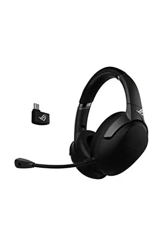 Produktbild: ASUS ROG Strix Go 2.4 Gaming Headset (kabellos, 2,4 GHz, AI-Noise-Cancellation, PC, Konsole) schwarz