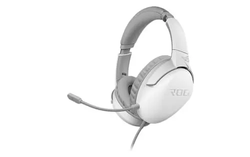 Produktbild: ASUS ROG Strix Go Core Moonlight White Gaming Headset (kabelgebunden, 3,5mm-Klinkenstecker, leichtgewichtig, PC, Konsole, Smartphones) weiß