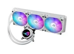 Produktbild: ASUS ROG STRIX LC III 360 ARGB White All-in-One Flüssig-CPU-Wasserkühlung weiß (drei adressierbare ROG ARGB-Lüfter, Anti-Vibrations-Gummi, kompatibel mit Intel LGA 1700, 1200, 115X, AMD AM5, AM4)