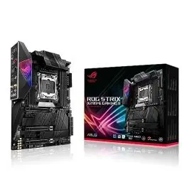 Produktbild: ASUS ROG Strix X299-E Gaming II Mainboard Sockel Intel LGA 2066 (ATX, WiFi6, 2,5-Gbit/s-LAN, USB 3.2 Gen 2, SATA, drei M.2, OLED, Aura-Sync-RGB-Beleuchtung)