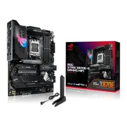 Produktbild: ASUS ROG Strix X870E-E Gaming WiFi Mainboard Sockel AM5 (AMD, X870E, ATX, 18+2+2 Power Stages, Dynamic OC Switcher, Core Flex, DDR5, WiFi 7, M.2, PCIe 5.0)