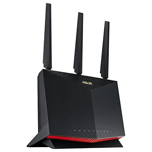 Produktbild: ASUS RT-AX86U Pro AX5700 AiMesh Dual Band WiFi 6 Gaming kombinierbarer Router (Tethering als 4G und 5G Router-Ersatz, PS5-kompatibel, Mobile Game Mode, AiProtection Pro, 2.5G Port, Gaming Port)