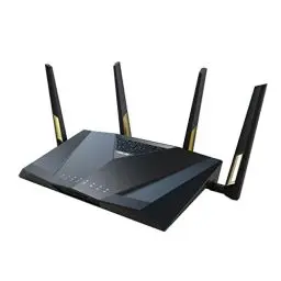Produktbild: ASUS RT-AX88U Pro AX6000 Dual Band WLAN kombinierbarer Router (Tethering als 4G und 5G Router-Ersatz, WiFi 6, Dual 2.5G Port, 2.0 GHz Quad-Core CPU, AiProtection Pro, WPA3, AiMesh)