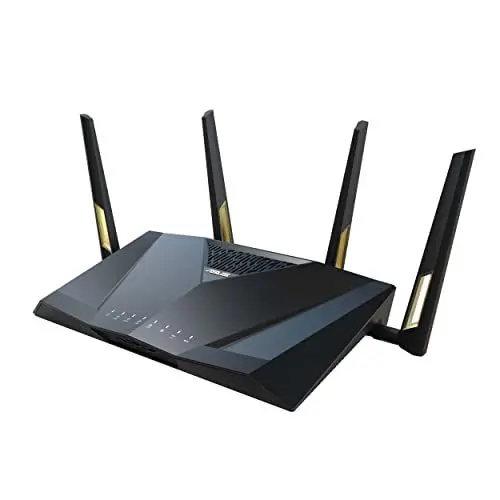Produktbild: ASUS RT-AX88U Pro AX6000 Dual Band WLAN kombinierbarer Router (Tethering als 4G und 5G Router-Ersatz, WiFi 6, Dual 2.5G Port, 2.0 GHz Quad-Core CPU, AiProtection Pro, WPA3, AiMesh)