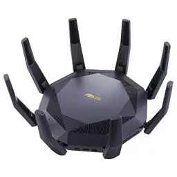 Produktbild: ASUS RT-AX89X Gaming kombinierbarer Router (Tethering als 4G und 5G Router-Ersatz, Ai Mesh WLAN System, WiFi 6 AX6000, 10G RJ45, 10G SFP+, 2.2 GHz QC CPU, AiProtection Pro, USB 3.1, WPA3)