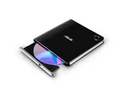 Produktbild: ASUS SBW-06D5H-U BDXL Extern Ultra Slim Blu-ray und MDisc Brenner (USB 3.1, USB-C, 2 Kabel) schwarz