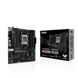 Produktbild: ASUS TUF GAMING A620M-PLUS Mainboard Sockel AMD A620 (Ryzen 7000, micro-ATX, DDR5 Speicher, PCIe 4.0, BIOS Flashback, USB 3.2 Gen 2, Aura Sync)