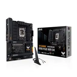 Produktbild: ASUS TUF GAMING B760-PLUS WIFI D4 Mainboard Sockel Intel LGA 1700 (Intel B760, ATX, DDR4 Speicher, PCIe 5.0, 2x M.2, WiFi6, Thunderbolt 4, Aura Sync)