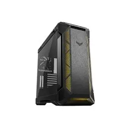 Produktbild: ASUS TUF GT501 Gaming Gehäuse (bis zu E-ATX, 120mm RGB-Lüfter, 140mm PWM-Lüfter, USB 3.1 Gen 1) schwarz