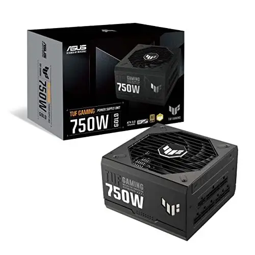 Produktbild: ASUS TUF Gaming 750W Gold Netzteil (750 Watt, vollmodulares Netzteil, ATX 3.0-kompatibel, Axial-tech Lüfter, PCB-Beschichtung, Doppelkugellager)