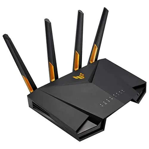 Produktbild: ASUS TUF Gaming AX3000 V2 Dual Band WLAN kombinierbarer Router (Tethering als 4G und 5G Router-Ersatz, WiFi 6, bis zu 3000 Mbit/s, Mobile Game Mode, 2,5Gbit/s Port, AiMesh, AiProtection Pro)