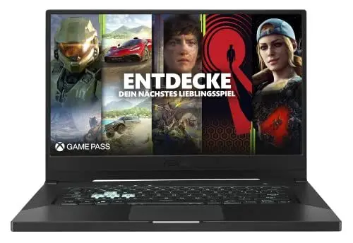 Produktbild: ASUS TUF Gaming DASH F15 Laptop (15,6 Zoll, 144Hz Full HD 1920x1080) Notebook (Intel i7-11370H, 16GB RAM, 512GB SSD, NVIDIA RTX3070, Win10H) Eclipse Gray/QWERTZ