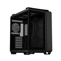 Produktbild: ASUS TUF Gaming GT502 Plus TG ARGB Black PC-Gehäuse für Gaming-PC, Mid ATX, Dual-Kamera, werkzeuglose Seitenplatten, USB 3.2 Gen2 Typ-C, 4 vorinstallierte ARGB-Lüfter, Schwarz