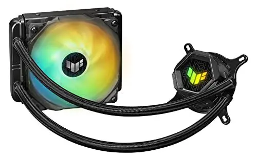 Produktbild: ASUS TUF Gaming LC 120 RGB All-in-One CPU-Wasserkühlung (adressierbarer 120mm ARGB-Radiatorlüfter, Aura Sync), Black