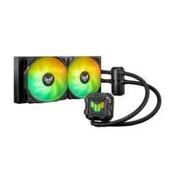 Produktbild: ASUS TUF Gaming LC II 240 ARGB All-in-One-Flüssig-CPU-Kühler (Aura Sync Beleuchtung, 2x TUF Gaming 120mm ARGB-Radiatorlüfter, schwarz)
