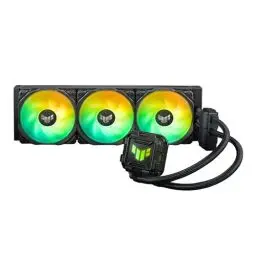 Produktbild: ASUS TUF Gaming LC II 360 ARGB All-in-One-Flüssig-CPU-Kühler (Aura Sync Beleuchtung, 3x TUF Gaming 120mm ARGB-Radiatorlüfter, schwarz)
