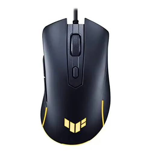 Produktbild: ASUS TUF Gaming M3 GEN II – kabelgebundene Gaming-Maus, Ultraleicht, 59 g, Sensor 8000 DPI, langlebige Beschichtung (IP56), Lebensdauer der Switches von 60 m Klicks, 6 x programmierbare Tasten und