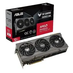 Produktbild: ASUS TUF Gaming Radeon RX 7700 XT OC Edition 12GB GDDR6 Gaming Grafikkarte (AMD Radeon RX7700XT, PCIe 4.0, 1x HDMI 2.1, 3X DisplayPort 2.1, TUF-RX7700XT-O12G-GAMING)
