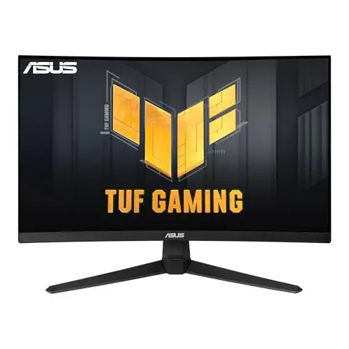 Produktbild: ASUS TUF Gaming VG24VQ1B - 24 Zoll Full HD Curved Monitor - 165 Hz, 1ms MPRT, FreeSync Premium - VA Panel, 16:9, 1920x1080, DisplayPort, HDMI, Schwarz