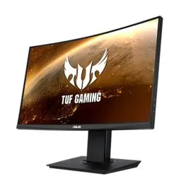 Produktbild: ASUS TUF Gaming VG24VQE - 24 Zoll Full HD Curved Monitor - 165 Hz, 1ms MPRT, FreeSync Premium - VA Panel, 16:9, 1920x1080, DisplayPort, HDMI, Schwarz