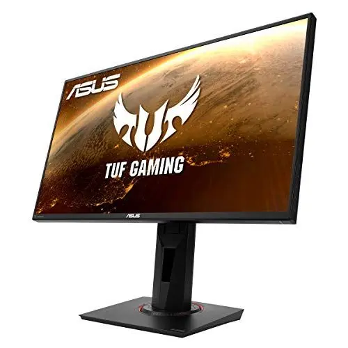 Produktbild: ASUS TUF Gaming VG258QM | 24,5 Zoll Full HD Monitor | 280 Hz, 0.5ms GtG, G-Sync kompatibel, DisplayHDR 400 | TN Panel, 16:9, 1920x1080, DisplayPort, HDMI, ergonomisch