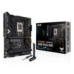 Produktbild: ASUS TUF Gaming Z690-PLUS WiFi Mainboard Sockel Intel LGA 1700 (Intel Z690, ATX, PCIe 5.0, DDR4, 4X M.2, SATA 6Gbit/s, Thunderbolt 4, Aura Sync, WiFi 6E und Intel 2,5 Gb Ethernet)