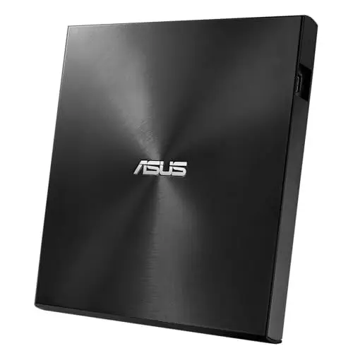 Produktbild: ASUS ZenDrive U8M (SDRW-08U8M-U) externes DVD-Laufwerk/Brenner (USB-C-Schnittstelle, kompatibel mit Windows und Mac OS, M-DISC-Unterstützung, umfangreiche Backup-Lösungen) schwarz
