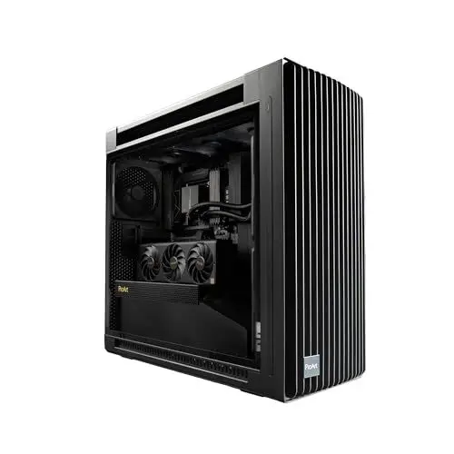 Produktbild: Asus ProArt PA602 E-ATX Gehäuse, 420 mm Heizkörperhalterung, 140 mm Lüfter und Zwei 200 mm Lüfter vorinstalliert, IR-Staubanzeige auf der Vorderseite