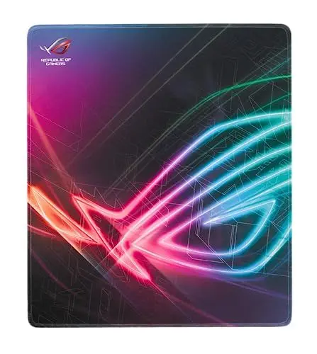Produktbild: Asus ROG Strix Edge vertikales Gaming Mauspad (optimierte Stoffoberfläche, vollfarbige Nähte, rutschfeste Unterseite),400x450x2 mm