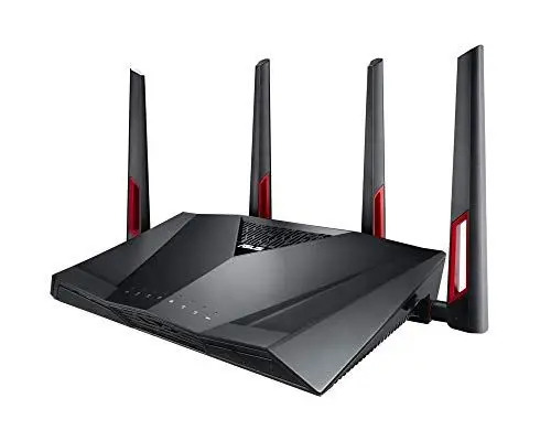 Produktbild: Asus RT-AC88U Gaming Router (Ai Mesh WLAN System, WiFi 5 AC3100, Gaming Engine, 1.4 GHz DC CPU, Alexa & IFTTT & App Steuerung, AiProtection, USB 3.0, Router bis zu 200 m²)