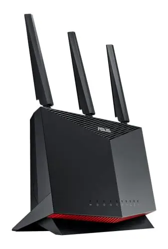 Produktbild: Asus RT-AX86U Gaming kombinierbarer Router (Tethering als 4G und 5G Router-Ersatz, Ai Mesh WLAN System, WiFi 6 AX5700, Gaming Engine, 2.5G LAN, 1.8 GHz QC CPU, AiProtection, USB 3.2)