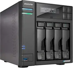 Produktbild: Asustor Lockerstor 4 Gen 2 AS6704T | 4 Bay NAS - Netzwerkspeicher Gehäuse, Quad Core 2.0GHz CPU, 4 M.2 PCIe 3.0 ssd Slot, 2 2.5GbE Port, 4GB RAM DDR4