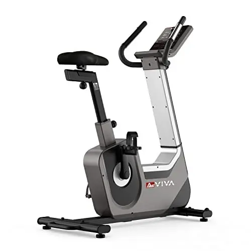 Produktbild: AsVIVA H25 Pro Ergometer & Heimtrainer | Bluetooth Fitnessbike | Kinomap | 32 Widerstandsstufen | 18 kg Schwungmasse | Geräuscharm | Hometrainer für Zuhause | Studio Feeling | Deutsche Qualitätsmarke