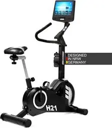 Produktbild: AsVIVA Heimtrainer & Ergometer H21 Pro Wi-Fi I Integrierter Fitnesscomputer I Take-To-Carry System I Elektrisch einstellbarer Widerstand I Leiser Riemenantrieb I 20kg Schwungscheibe