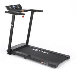 Produktbild: AsVIVA T21 Laufband kompakt 2in1 – Klappbares Laufband für Zuhause & Büro | Schreibtischauflage, bis zu 12 km/h | Platzsparend & Leise | Fitnessgeräte für Zuhause | 12 Programme
