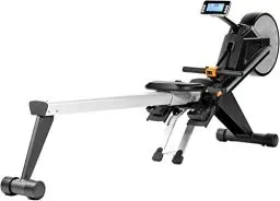 Produktbild: AsVIVA RA10 Klappbares Rudergerät | Magnet- & Luftwiderstand | Leises Magnetbremssystem | Rollen für einfachen Transport | Ideal für Cardio- & Ausdauertraining | Home Gym - Fitnessgeräte für Zuhause