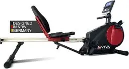 Produktbild: AsVIVA RA6 2in1 Rudergerät & Liegeergometer I Rudermaschine mit integrierten Handpulssensoren & Magnetbremssystem I Trainingsgerät mit Take-to-Carry-System