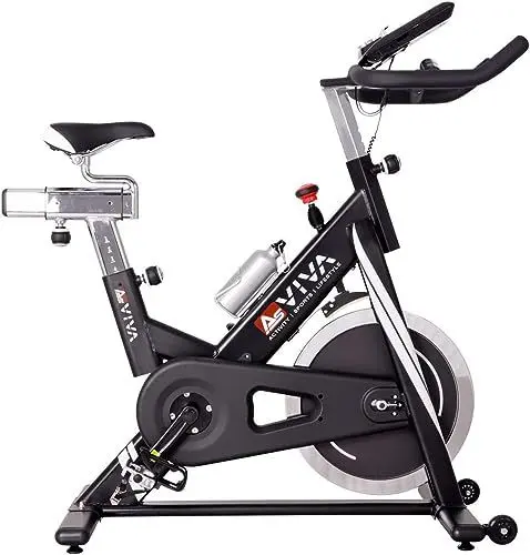Produktbild: AsVIVA S14 Indoor Cycle – Speedbike | Fitnessbike für Zuhause mit 23 KG Schwungmasse | Ergometer Fahrrad für Cardio & Ausdauertraining | Rennrad Indoor | Heimtrainer Fahrrad mit Widerstand